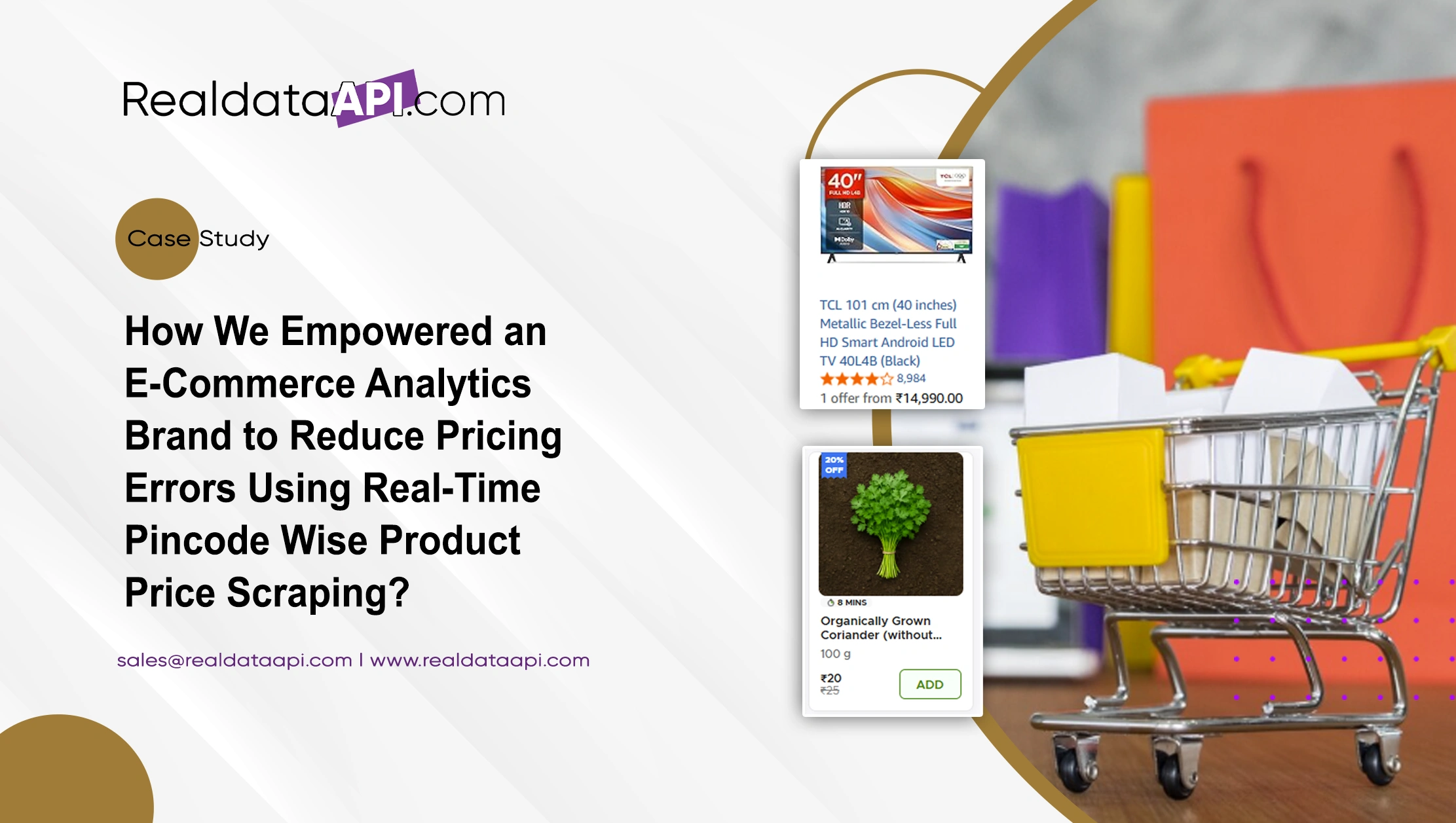 How We Empowered an E-Commerce Analytics Brand to Reduce Pricing Errors Using Real-Time Pincode Wise Product Price Scraping